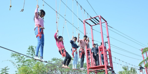Rope Activities at camp unity